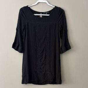 Sanctuary Elegant Black Tunic with Lace